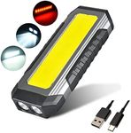 WINDFIRE LED Work Light Torch, Rechargeable Magnetic COB Work Light with Hanging Hook, Super Bright 1000 Lumen Portable Inspection Lamp, 7 Modes, for Car Repair, Emergency, Camping