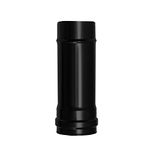 WOLFPACK Pellet Stove, Enamelled Steel, Diameter 80 mm, Length 25 cm, Black, Wood Burning, High Resistance, Multi-Coloured