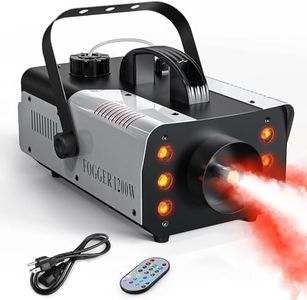 1200W Fog Machine Smoke Machine with RGB LED Lights for Christmas Halloween Wedding Stage Effect DJ Disco Party