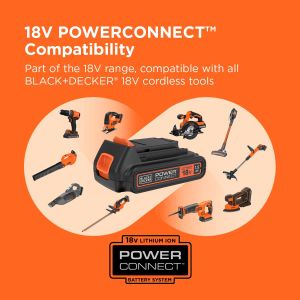 BLACK+DECKER 18V Cordless Drill – Compact Power Tool
