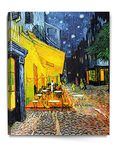 DECORARTS - Cafe Terrace at Night, Vincent Van Gogh Art Reproduction. Giclee Canvas Prints Wall Art for Home Decor 30x24