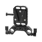 CAMVATE V-Lock Quick Release Adapter with 15mm Railblock Rod Holder for Camera Cage Kit/Shoulder Rig