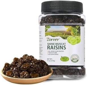 Zorrer Premium Muscat Raisins, Nutrient-Rich Grape Dried Fruit Snacks, Chewy Texture, Natural Rose Aroma, No Sugar Added, No Preservatives, Healthy Power Gummy Snack (11 OZ/Pack of 1)