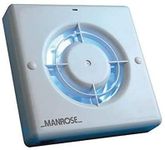 Manrose XF100LV 100MM 4” Wall Celing Extractor Bathroom Fan 12 Volt SELV (XF100LV 12v No Don't Need It Fixed Grille White)