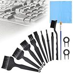 WUHEECOME 13 Pcs Keyboard Cleaning Kit 13 in 1 Anti Static Cleaning Dust Brushes Plastic Laptop Cleaning Set Computer Electronic Equipment Cleaner Tool Set with Keycap Puller & Wipe Cloth for Laptops