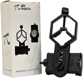 Pie Matrix Astrophotography Smartphone Adapter Mount - Universal Fit for Binoculars, Monoculars, Spotting Scopes, Telescopes, Microscopes - Secure, Adjustable, Easy to Use
