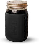 County Line Kitchen – Silicone Mason Jar Protector Sleeves for 1Qt Mason Jar – Fits 32 oz, Black, 1pk.