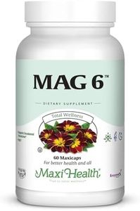 Magnesium B6 Mag 6 Magnesium Glycinate with Vitamin B6 Promote Healthy Bone Mineralization, Support Nerve & Muscle Function, Energy Metabolism - Non-GMO, Vegan, Gluten Free, Kosher 60 Capsules