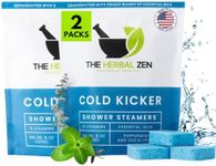 Cold Kicker Shower Steamers Aromatherapy, Eucalyptus Shower Steamer, Shower Bombs Made in the USA, Menthol Shower Steamer, Self Care Gifts, Christmas Gifts, Shower Steamers for Women and Men