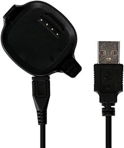 kwmobile Câble USB compatible avec Garmin Forerunner 10/15 câble - Câble rechange chargeur fitness tracker montre connectée - noir