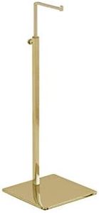 B&NN Adjustable Metal Handbag Rack Tabletop Handbag Purse Display Stand Single Hook Bag Stand Holder (Gold)