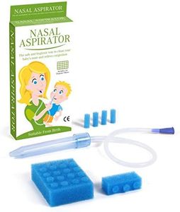 SSWA Co. Ltd Baby Nasensauger mit 24 Hygienefiltern, blau