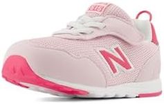 New Balance Baby 515 V1 New-b Hook and Loop Sneaker, Rose Sugar/Dragon Berry, 3 Wide US Unisex Infant