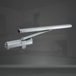 Dorset 80 kg Door Closer | 90 Degree Hold & Open | Pelmet Door Closer for Wooden/Aluminum Doors | 500,000 Cycles Tested | Silver | DC80 PDC(WP)