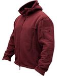 TACVASEN Mens Fleece Jacket Winter Jackets for Men Warm Jacket Lightweight Fleece Hiking Jacket Men Cargo Walking Jacket