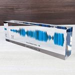 Artblox Soundwave Art With Scannable Qr Code Any Video Voice Recording Baby Heartbeat Or Song To Acrylic Glass Spotify Plaque Cool Mothers Day Customized Gifts For Wife Girlfriend Sound Card