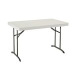 Lifetime 80568 Commercial Folding Table, Almond, 4 ft