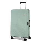 American Tourister Liftoff 79 Cms Large Check-in Polypropylene Hard Sided Double Spinner 4 Wheel Luggage/Trolley Bag/Suitcase (Seafoam Blue)