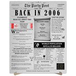 18th Birthday Party Decorations Poster - 18 Years Ago Anniversary Card for Women and Men. Back In 2006 Home Decor Supplies for Her or Him Turning 18 Years Old. 11 x 14 In Birthday Retro Card.