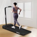 Durafit Compact 2.5 HP Peak DC Motor Treadmill with Max Speed 8 Km/hr, Max User Weight 100 Kgs, No Installation Required