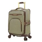 LONDON FOG Oxford Iii 20" Expandable Spinner, Olive, Carry-On 20-Inch, London Fog Oxford Iii 20" Expandable Spinner