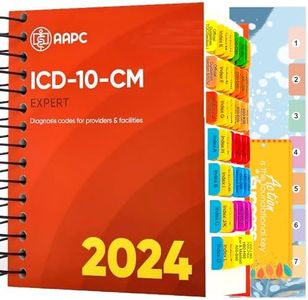 Index Tabs for AAPC Version ICD-10-CM 2024 The Complete Official Codebook, 84 Color Coded Clear PVC Laminated Tabs, Bookmarker, 50 ICD-10 Coding Guidelines Tabs 34 Blank Tabs (Book not Included)