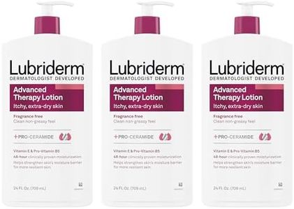 Lubriderm Advanced Therapy Moisturizing Lotion with Vitamins E and B5, Deep Hydration for Extra Dry Skin, Non-Greasy Formula, 24 fl. oz (Pack of 3)