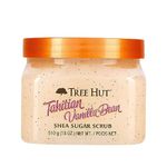 Tree Hut Tahitian Vanilla Bean Shea Sugar Scrub, 18oz, Ultra Hydrating and Exfoliating Scrub for Nourishing Essential Body Care