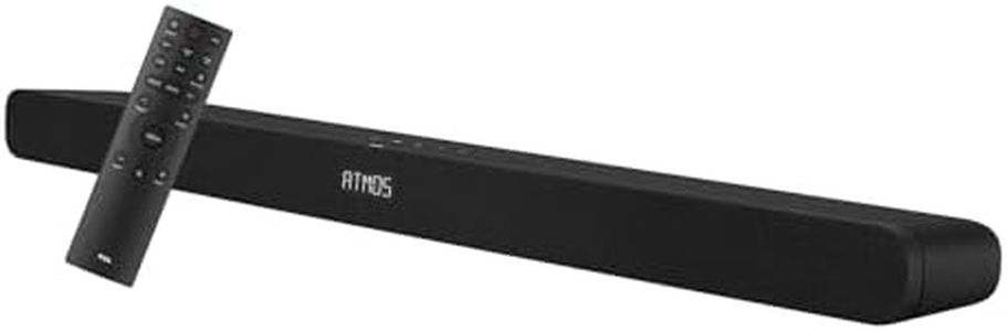 TCL TS8111 2.1 CH Dolby Atmos Sound bar with Dual Built-in Subwoofers, Supporting Bluetooth, HDMI(ARC), Coaxial Input, AUX, USB & Remote Control (Black)
