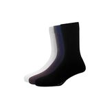 Van Heusen Mens Cotton Full Length Socks (Pack of 3) White, Brown, Black