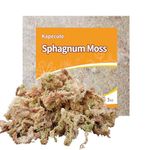 Kapecute 3 oz Natural Sphagnum Moss Brick for Plants and Reptiles, Remarkable Natural Properties Orchid Varieties and Great for Terrariums for Reptiles and Amphibians