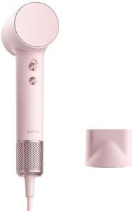 Laifen Mini Secador de Pelo 200 M Iones Motor sin Escobillas de 110K RPM Secado Rápido Control Inteligente de Temperatura Modo para Niños Boquilla Magnética Ligero 299g Viaje Rizado Alisado (Rosa)