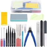 Rustark 21Pcs Modeler Basic Tools Craft Set Hobby Building Tools Kit for Gundam Car Model Building