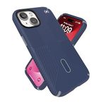 Speck iPhone 15 Case - ClickLock No-Slip Interlock, Built for MagSafe, Drop Protection Grip - for iPhone 15, iPhone 14, iPhone 13-6.1 Inch Phone Case - Presidio2 Grip Coastal Blue/Dust Grey/White