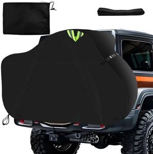 Housse de vélo pour le transport de 2 vélos, housse de porte-vélo pour 2 vélos, housse de vélo pour porte-vélo arrière Tissu Oxford étanche 600D revêtement PU Bâche de vélo