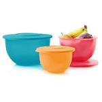 Tupperware Brand Impressions 6-Piece Classic Bowl Set (3 Bowls + 3 Lids) - Dishwasher Safe & BPA Free - Airtight, Leak-Proof Food Storage Containers for Fridge & Pantry