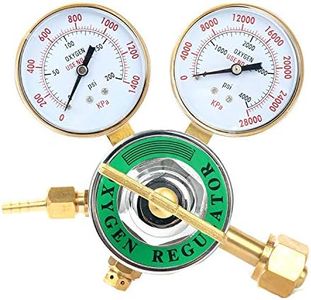 Welding Gas Welder Oxygen Regulator Harris Type Large Tank Gauge Cutting Torch Regulator Outlet 0-200PSI Inlet 0-4000PSI CGA 540