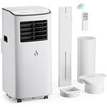 Air Conditioning Unit, Portable Air Conditioner with 3-in-1 Cooling & Fan & Dehumidifier Function, Air Conditioners with Digital Display & Remote Control, 24H Timer for Room up to 215 ft