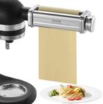 VEVOR Pasta Attachment for KitchenAid Stand Mixer, Stainless Steel Pasta Sheet Roller Attachment, Pasta Maker Machine Accessory with 8 Adjustable Thickness Knob, KitchenAid Pasta Attachment by VEVOR