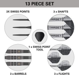 Target Nathan Aspinall 24g Steel Tip Darts – Professional Set