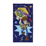 Character World Official Disney Toy Story Towel | Super Soft Feel, Buzz & Woody You Got This Design | Perfect The Home, Bath, Beach & Swimming Pool | One Size 140cm x 70cm