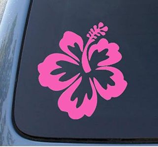 CCI Creative Concept Ideas CCI115 - Hibiscus Flower - Hawaiian - Car, Truck, Notebook, Vinyl Decal Sticker |Pink 5 X 5.5 in