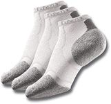 Thorlos Men's Experia Micro-Mini Crew Sock 3 Pack, White, 11, Medium, (XCCU)