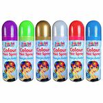 Temporary Colour Hair Spray Wash Out Party Fancy Dress Up Hairspray 200ml Can - Blue