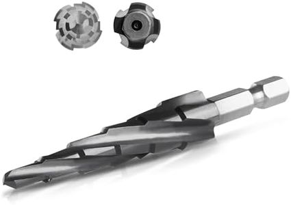 IRONANT Cobalt M35 Step Drill Bit 3/16" to 1/2", TiAlN Coating 4 Spiral Flute Step Bit for Stainless Steel, Metal, Aluminum, Plastic