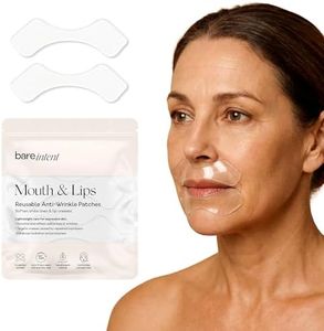 Bare Intent Reusable Anti-Wrinkle Patches for Mouth & Lip | Hypoallergenic, Moisturizing & Smoothing Wrinkle Patches for Creases, Marionette Folds & Smile Lines | 2 pack (1 set) | Up to 15 Uses