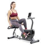 Marcy Recumbent Exercise Bike Adjustable Magnetic Resistance | NS-1206R