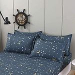 Chickwin Galaxy Pillowcases, Star Moon Pillowcases 50x75cm, Brushed Microfiber