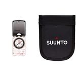 SUUNTO Mirror Compass MC-2 G, Global Orientation, SS004252010 & Tandem Nylon Pouch Accessories - Black, One Size