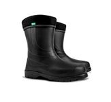 Agritrade AK Ladies Thermal Rain Boots Womens Lightweight Durable Wellies Wellingtons LAURA -30C Non-slip Sole Removable (6 UK, Black, numeric_6)